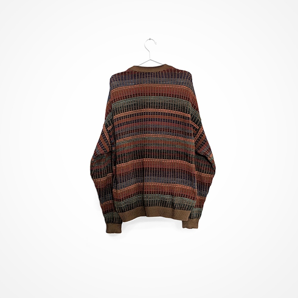 Peruvian Connection Multicolor Patterned Cardigan - image 2